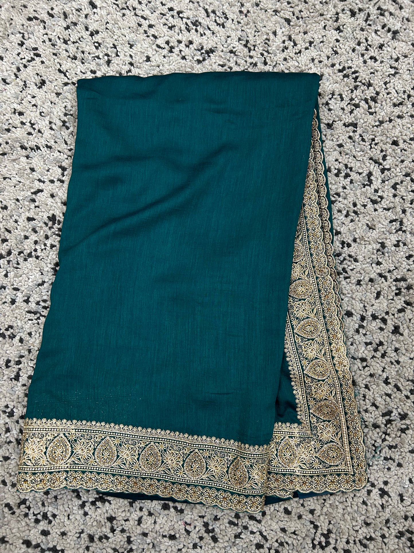 Bold. Beautiful. Black with pita charm - Vichitra Silk Saree