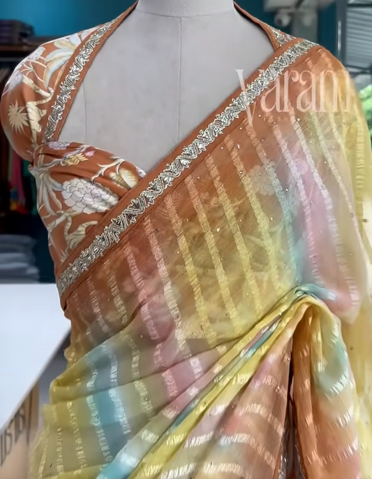 Radiance in Hues – Premium Georgette Saree