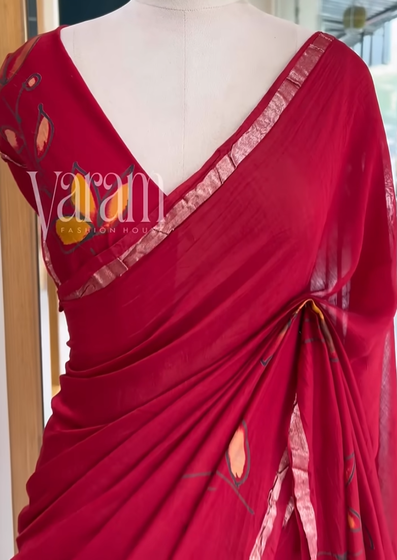 Timeless Charm Premium Chanderi Cotton Silk Saree