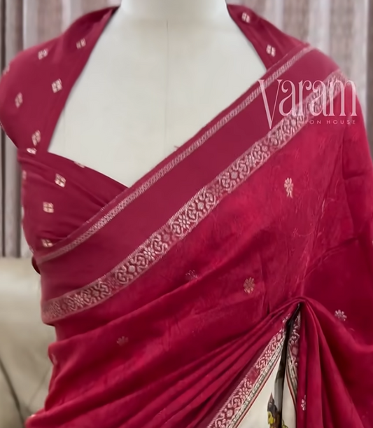 Heritage Tales in Silk – Premium Mysore Crepe with Storytelling Pallu & Border